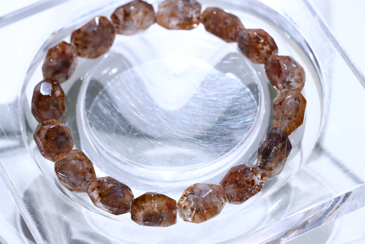 Purple Titanium Auralite 23 Crystal Bracelet