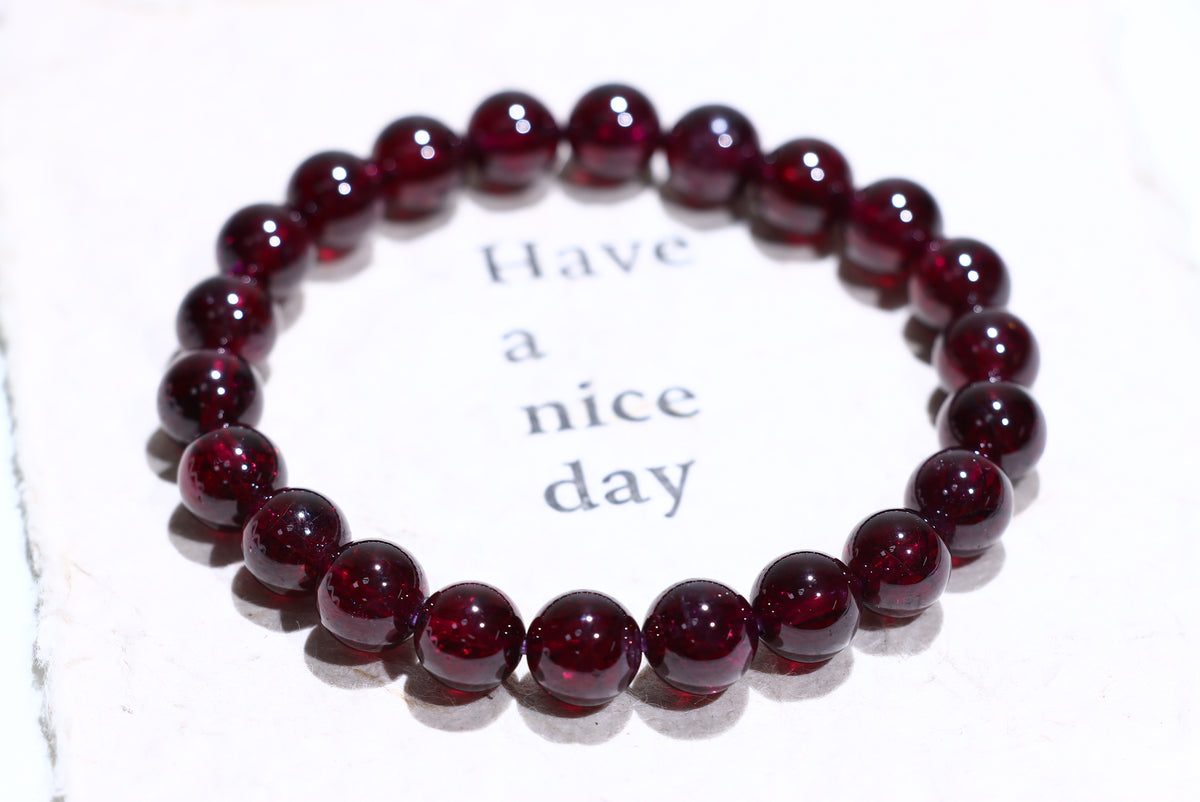 Garnet Crystal Bracelet