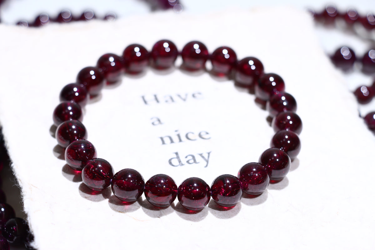 Garnet Crystal Bracelet