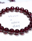 Garnet Crystal Bracelet