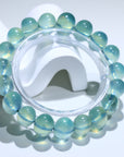 Green Aquamarine Crystal Bracelet