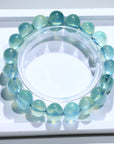 Green Aquamarine Crystal Bracelet