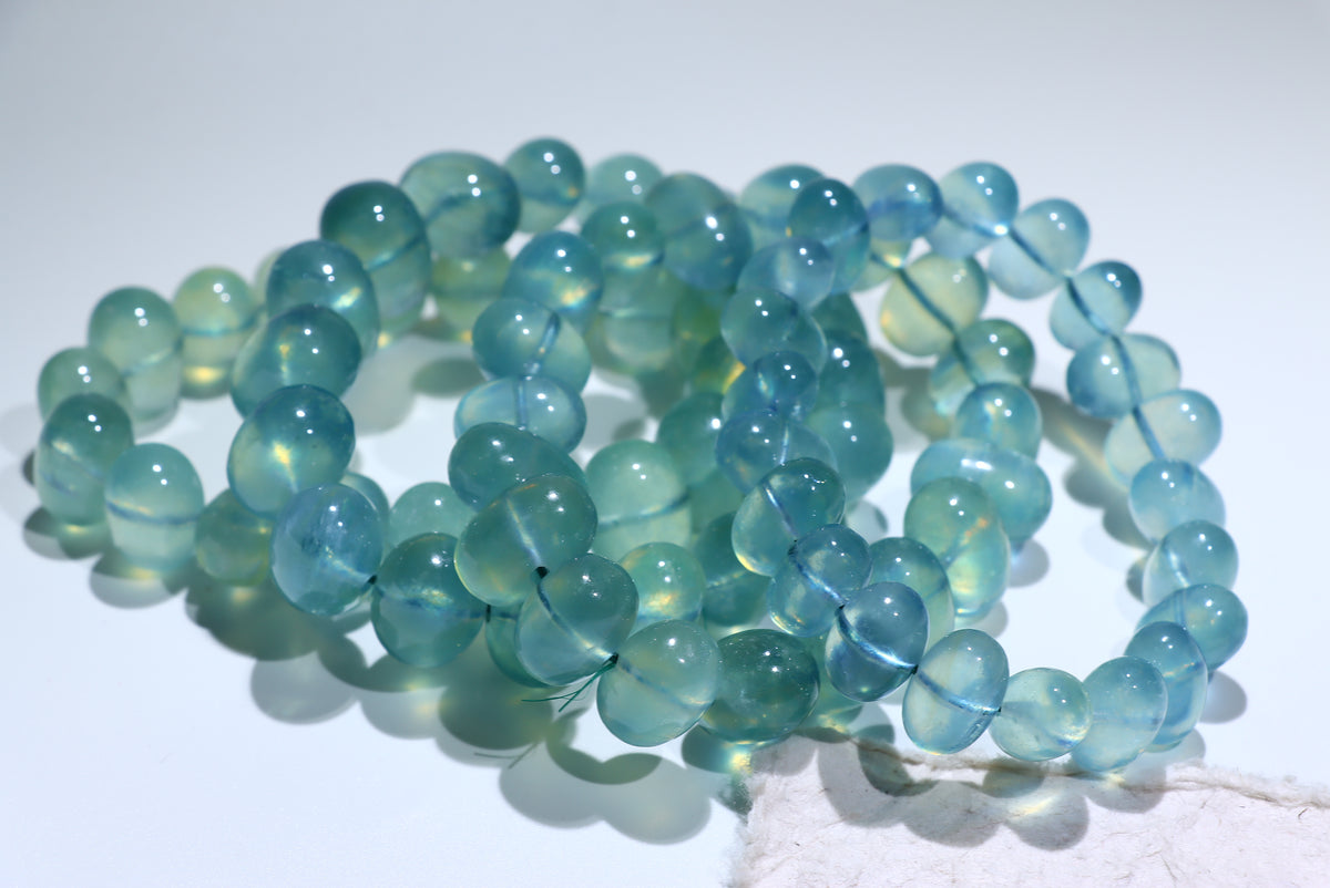 Green Aquamarine Crystal Bracelet