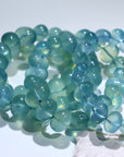 Green Aquamarine Crystal Bracelet