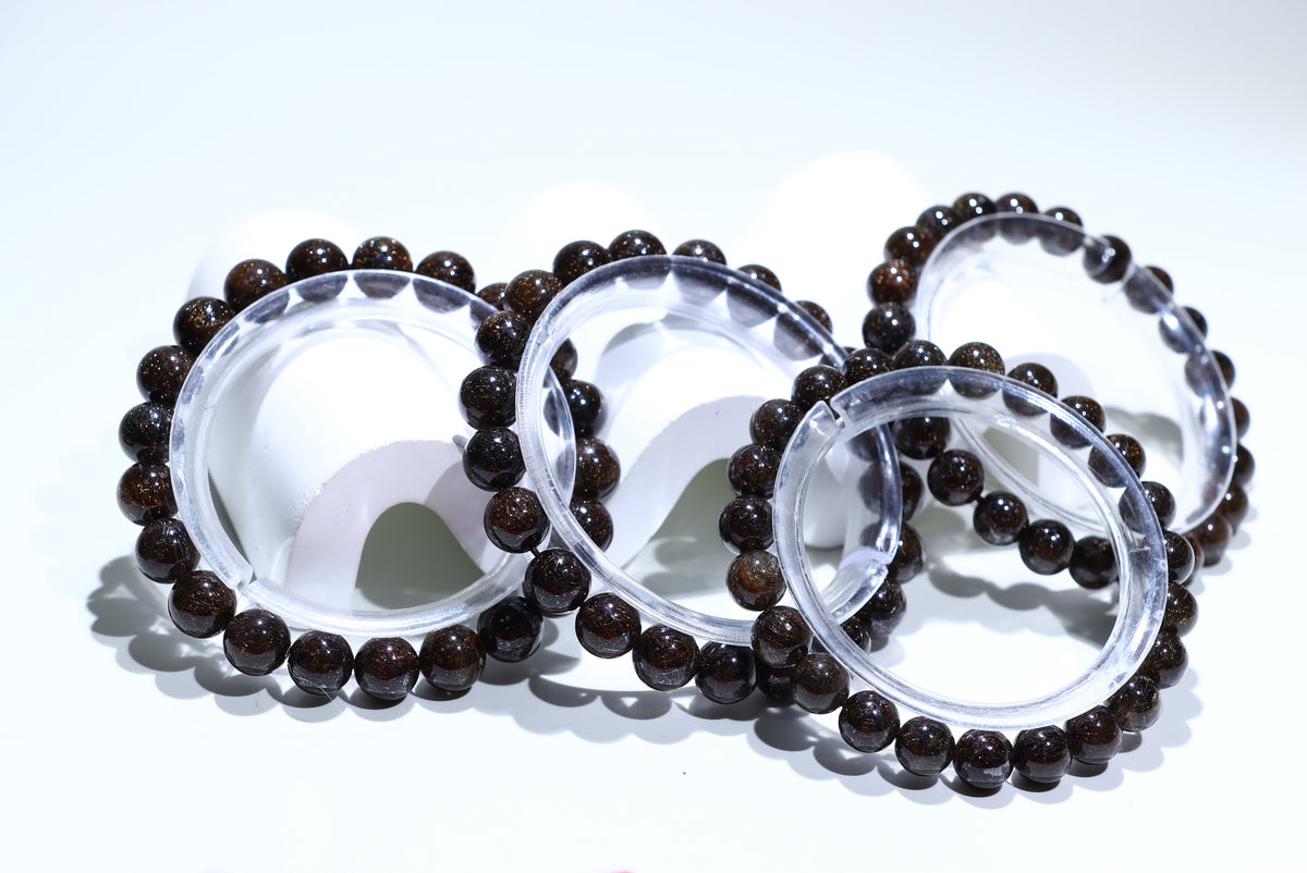 Copper rutile Crystal Bracelet