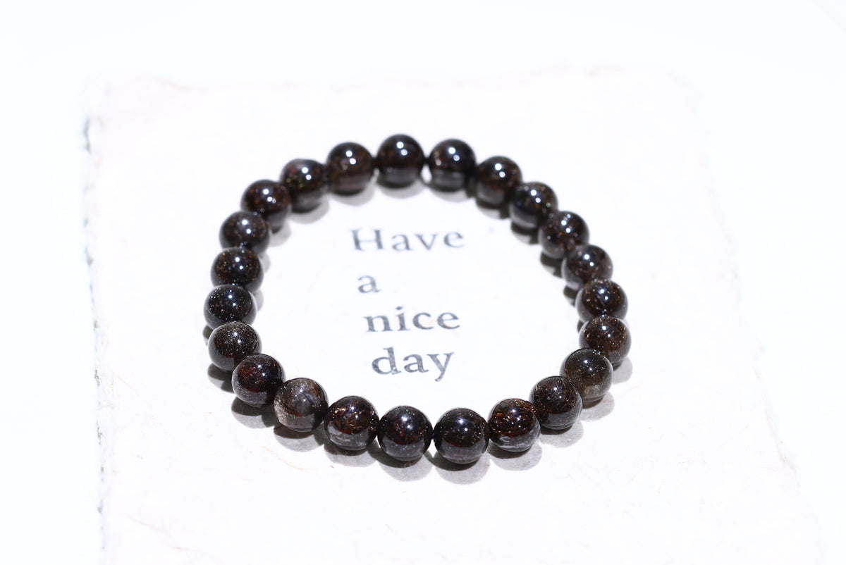 Copper rutile Crystal Bracelet