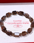 Black Gold Backbone Crystal Bracelet