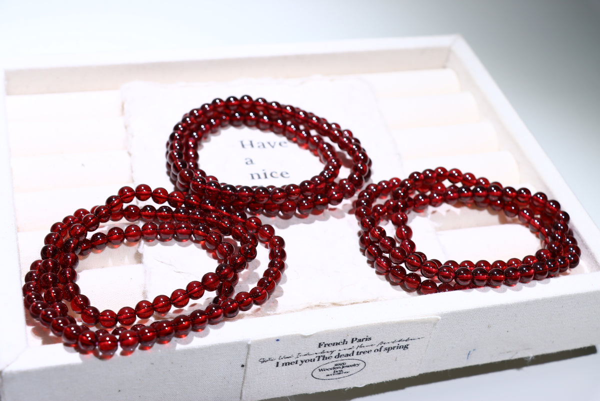 Garnet Crystal Bracelet