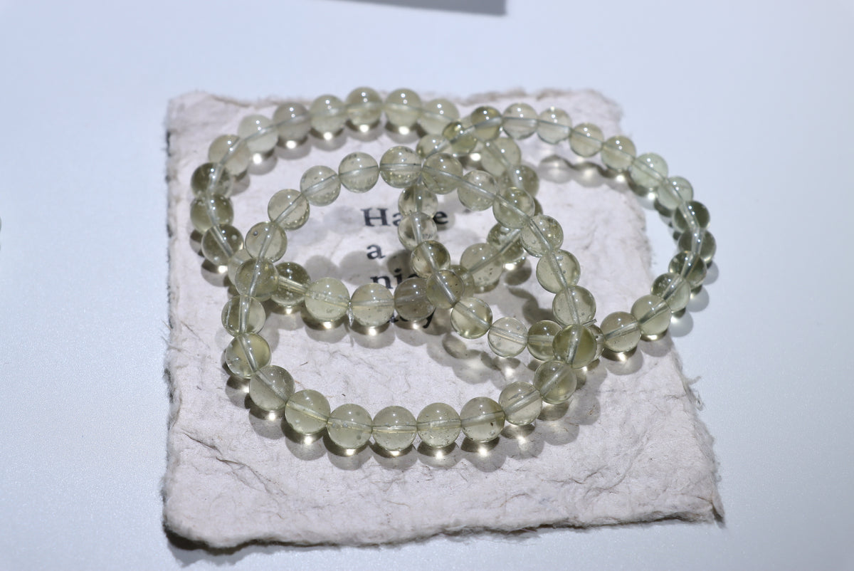 Libyan Desert Glass Crystal Bracelet