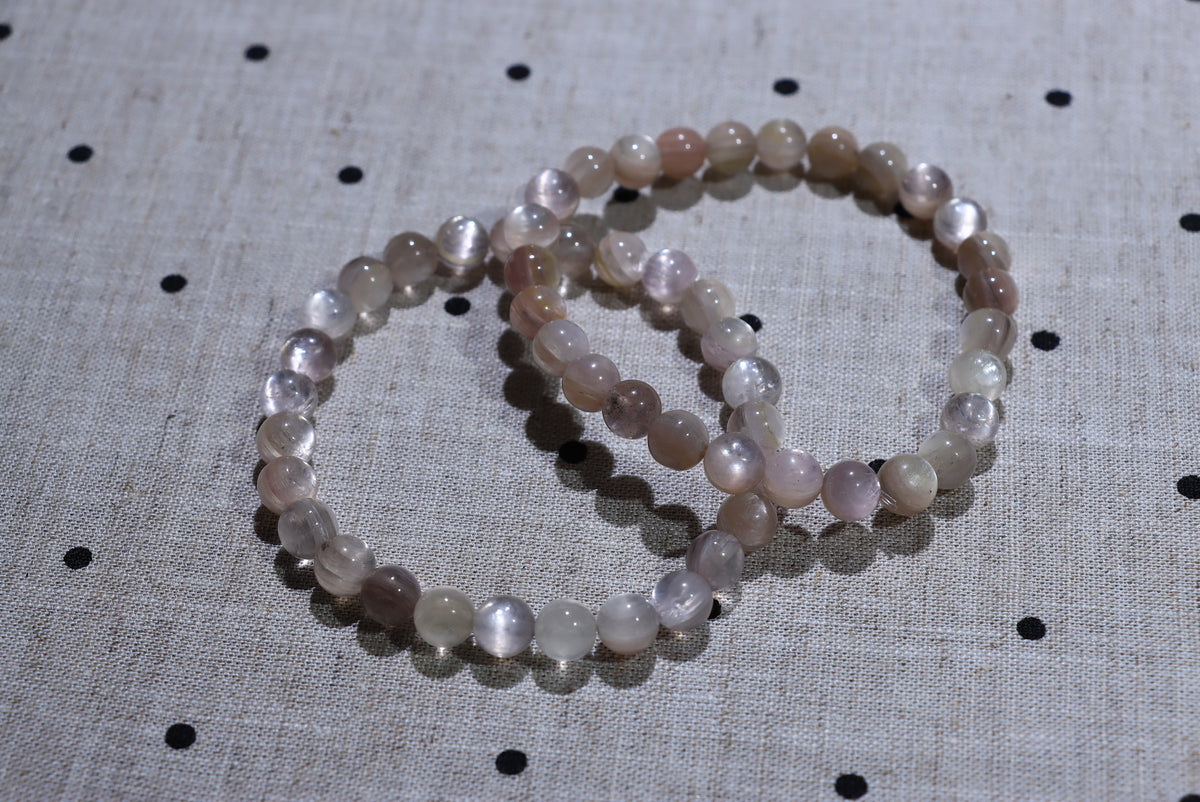 Pink  Lepidolite Crystal Bracelet
