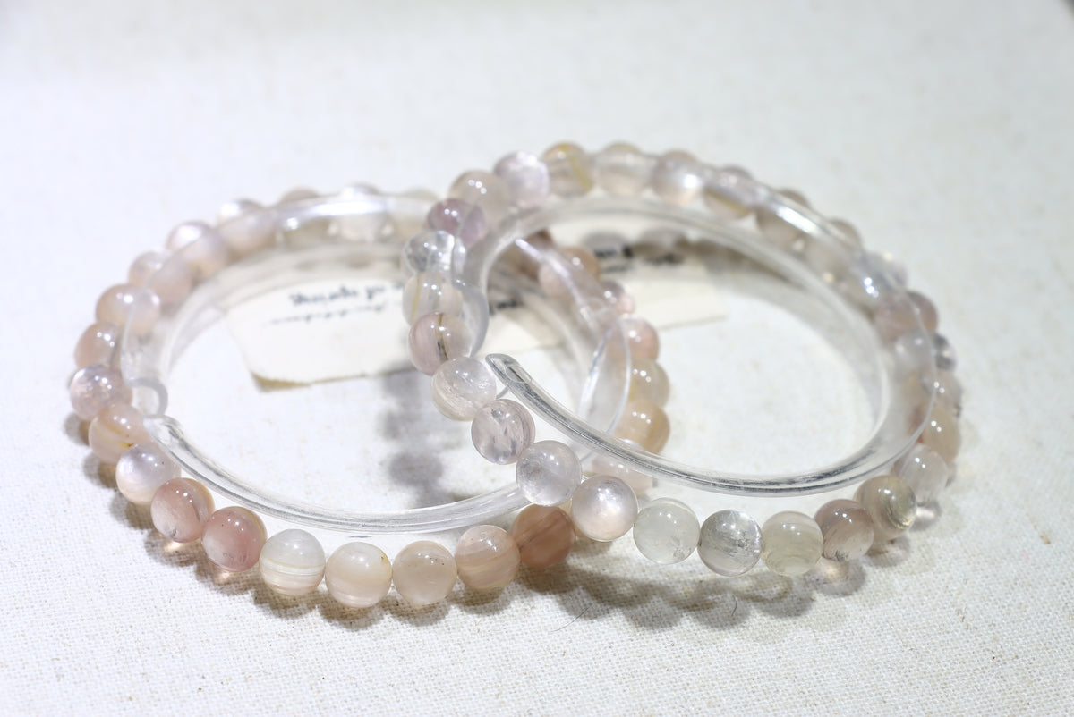 Pink  Lepidolite Crystal Bracelet