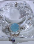 Faceted Clear quartz Bracelet