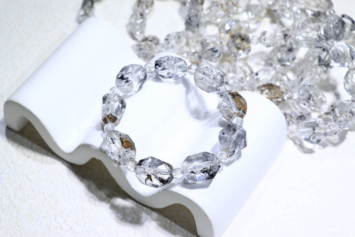 Herkimer diamond Crystal Bracelet