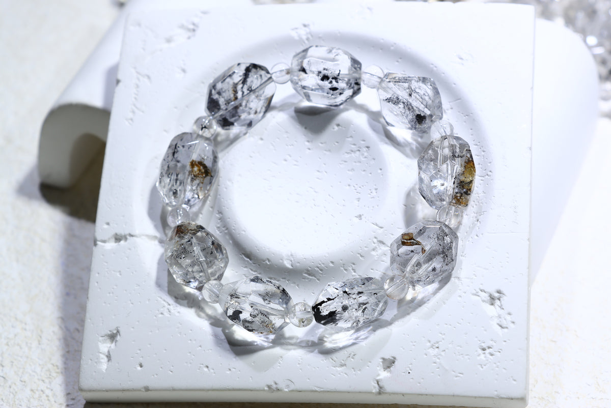 Herkimer diamond Crystal Bracelet