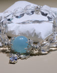 Faceted Clear quartz Bracelet