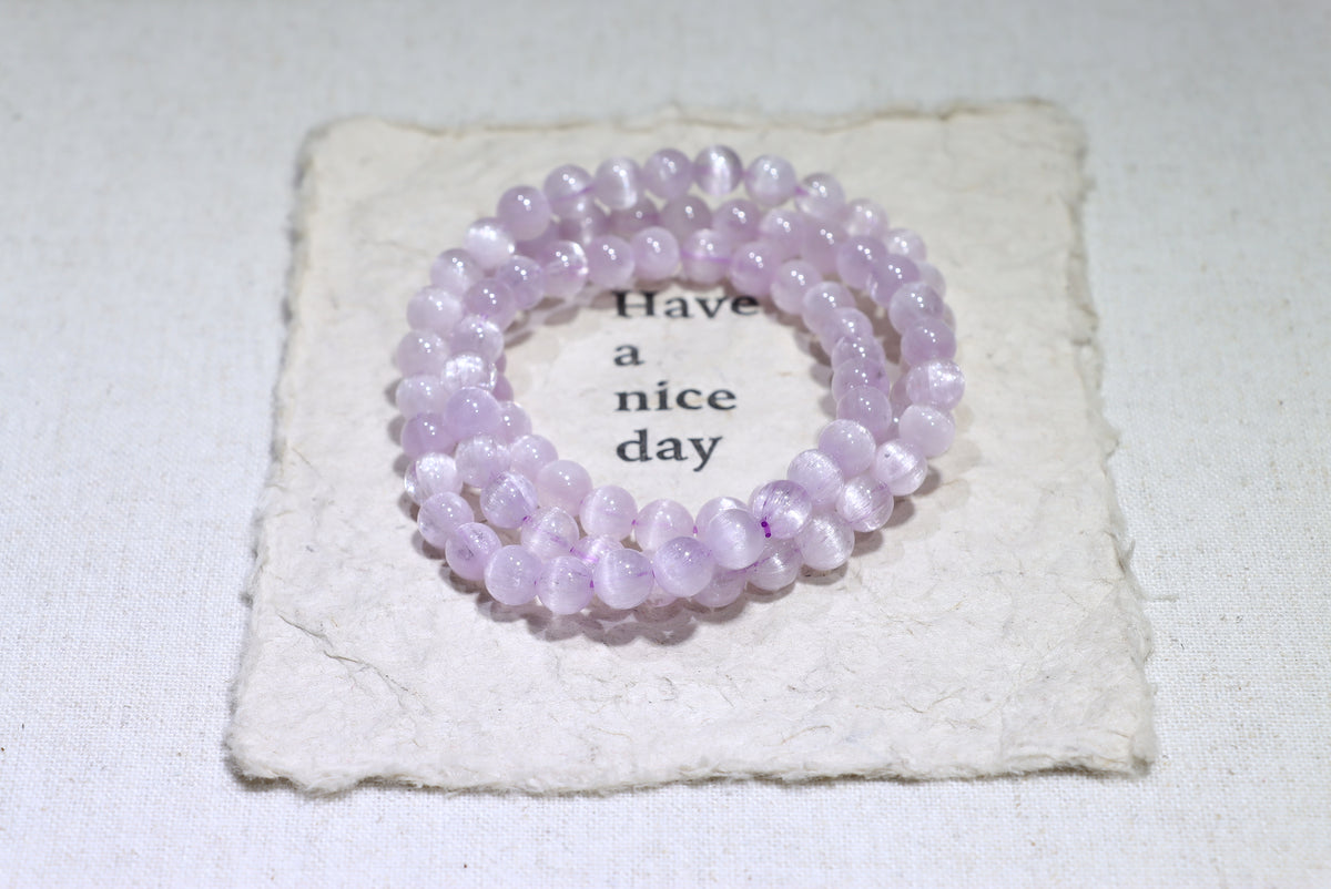 Kunzite Crystal Bracelet