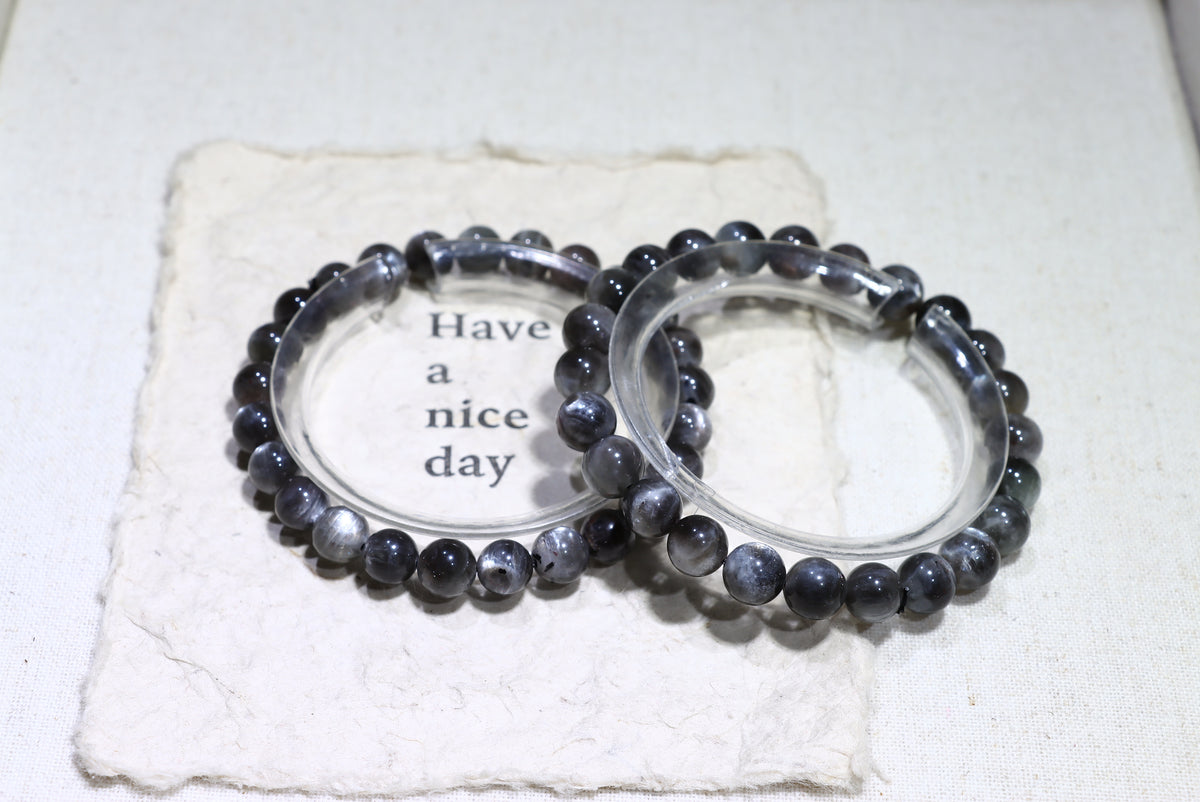 Black Gold Backbone Crystal Bracelet