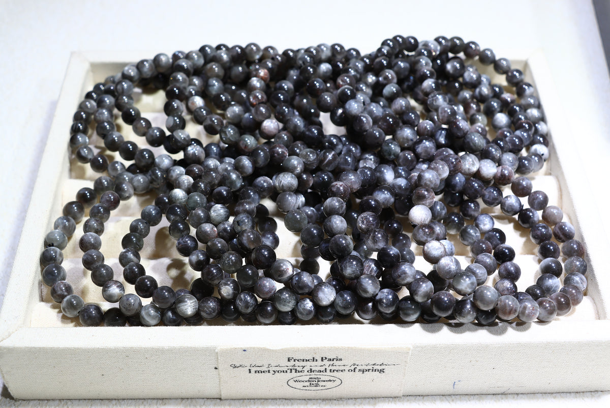 Black Gold Backbone Crystal Bracelet