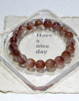 Red Rutile Crystal Bracelet