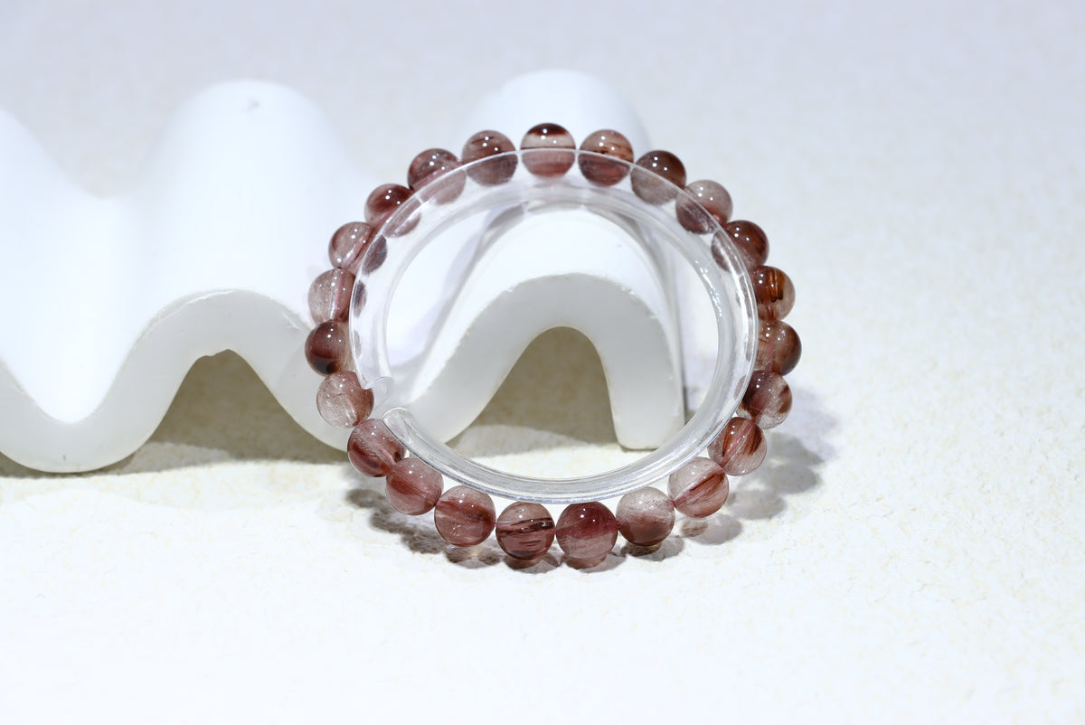 Red Rutile Crystal Bracelet