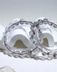 Silver Titanium Crystal Bracelet