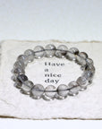 Silver Titanium Crystal Bracelet