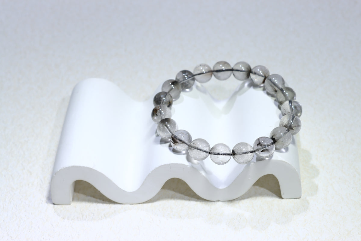 Silver Titanium Crystal Bracelet