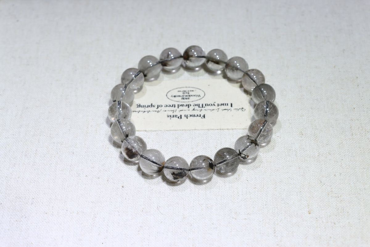 Silver Titanium Crystal Bracelet