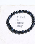 Devil aquamarine Crystal Bracelet