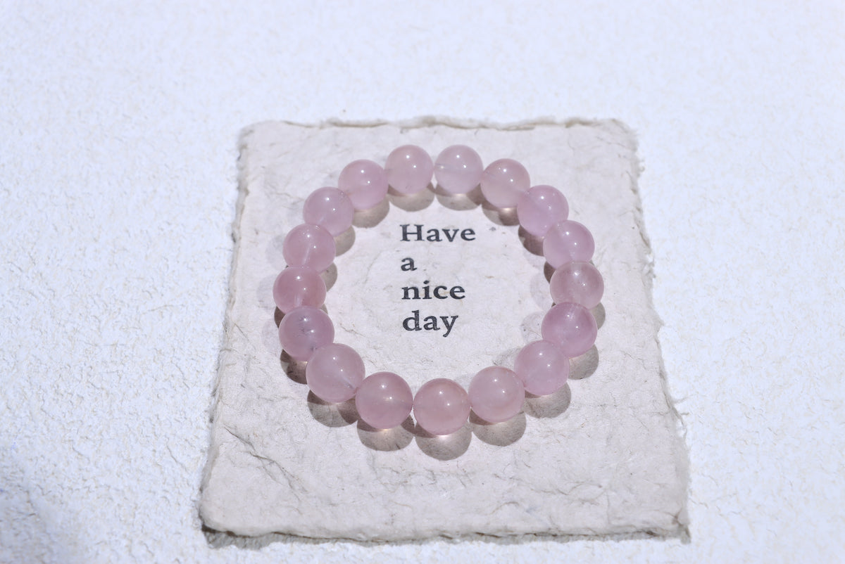 Pink Morganite Crystal Bracelet