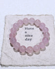 Pink Morganite Crystal Bracelet