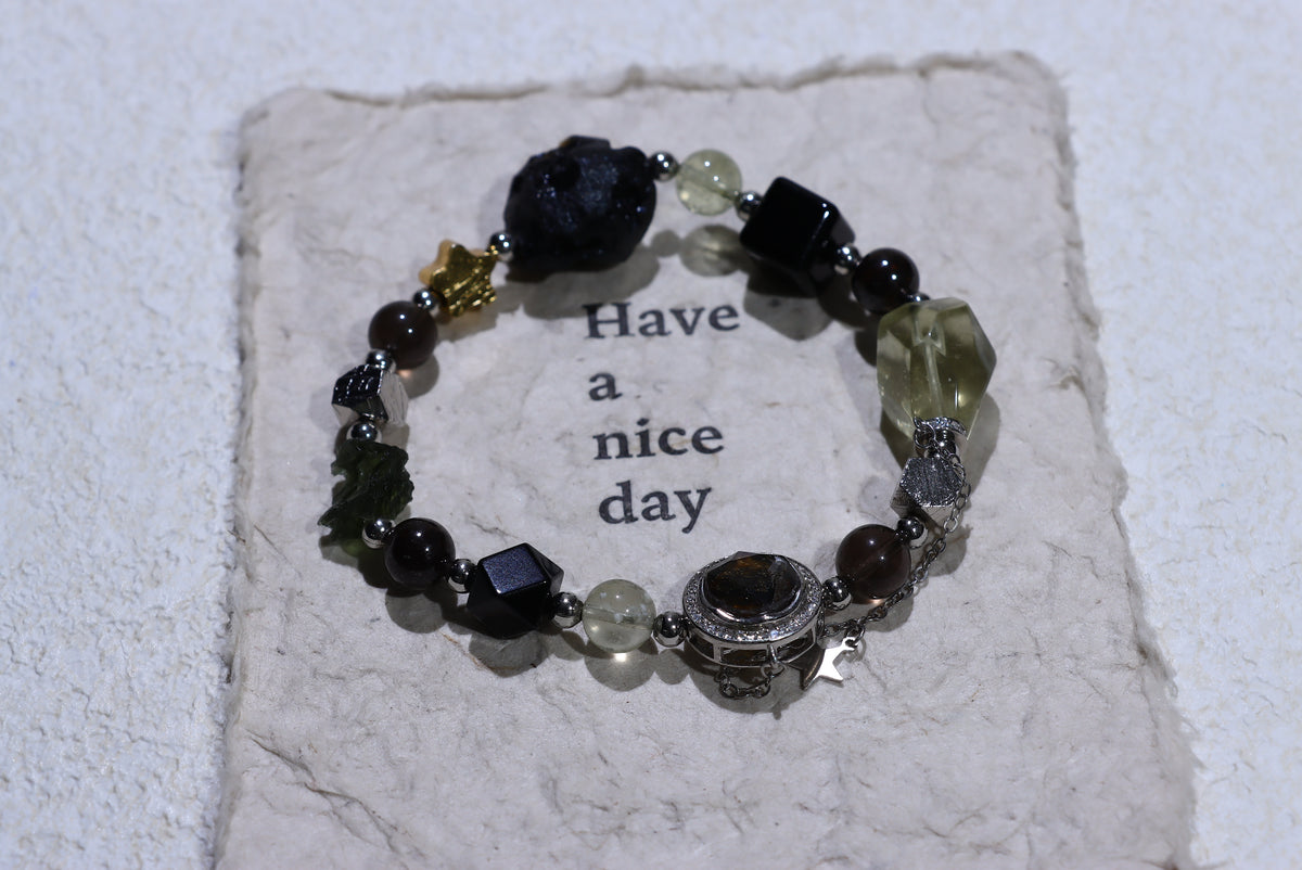 Meteorite free form Bracelet