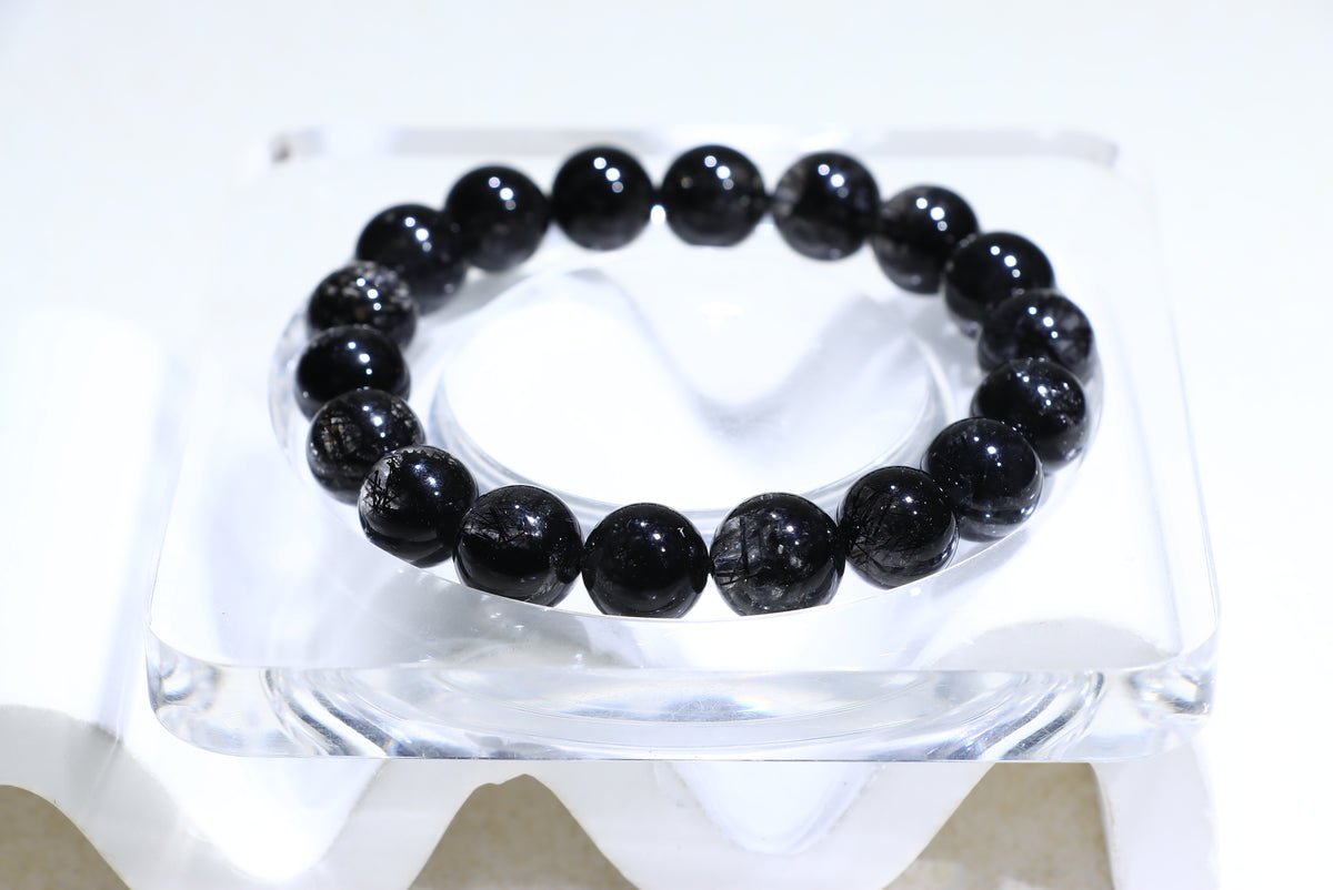 Black Rutile Crystal Bracelet