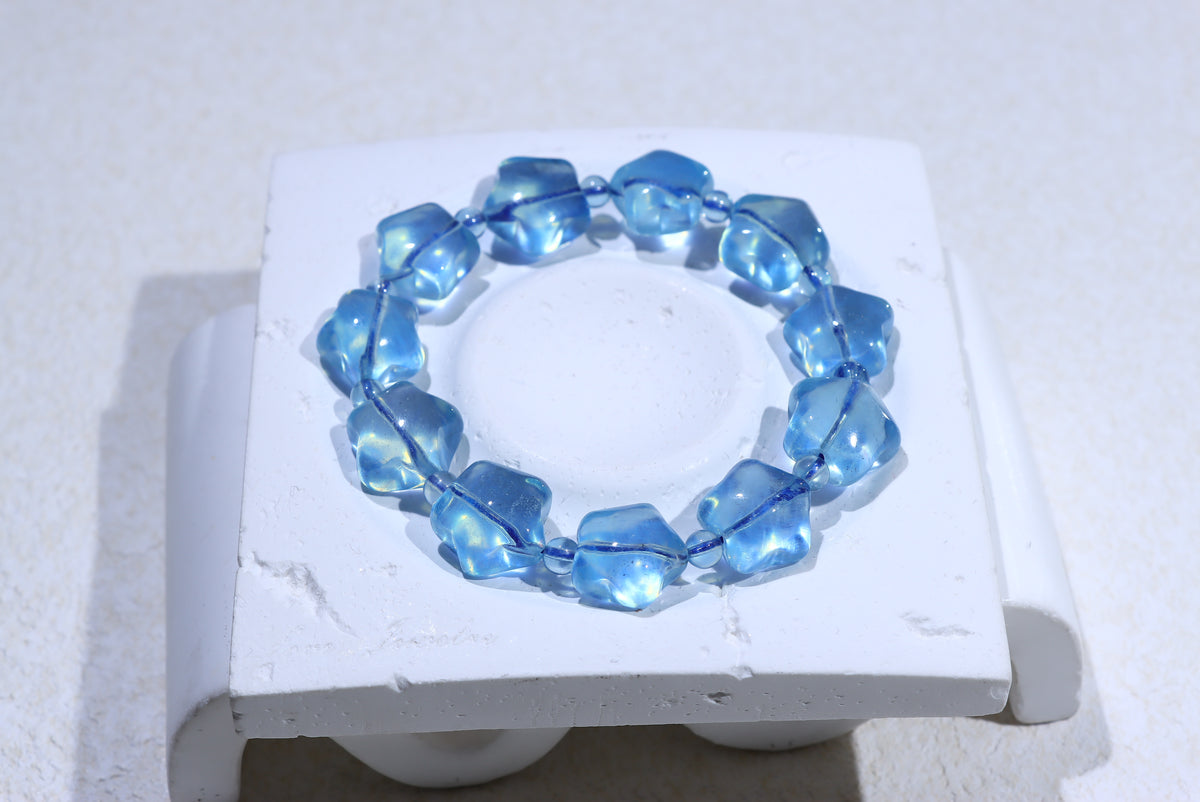 Aquamarine Crystal Bracelet