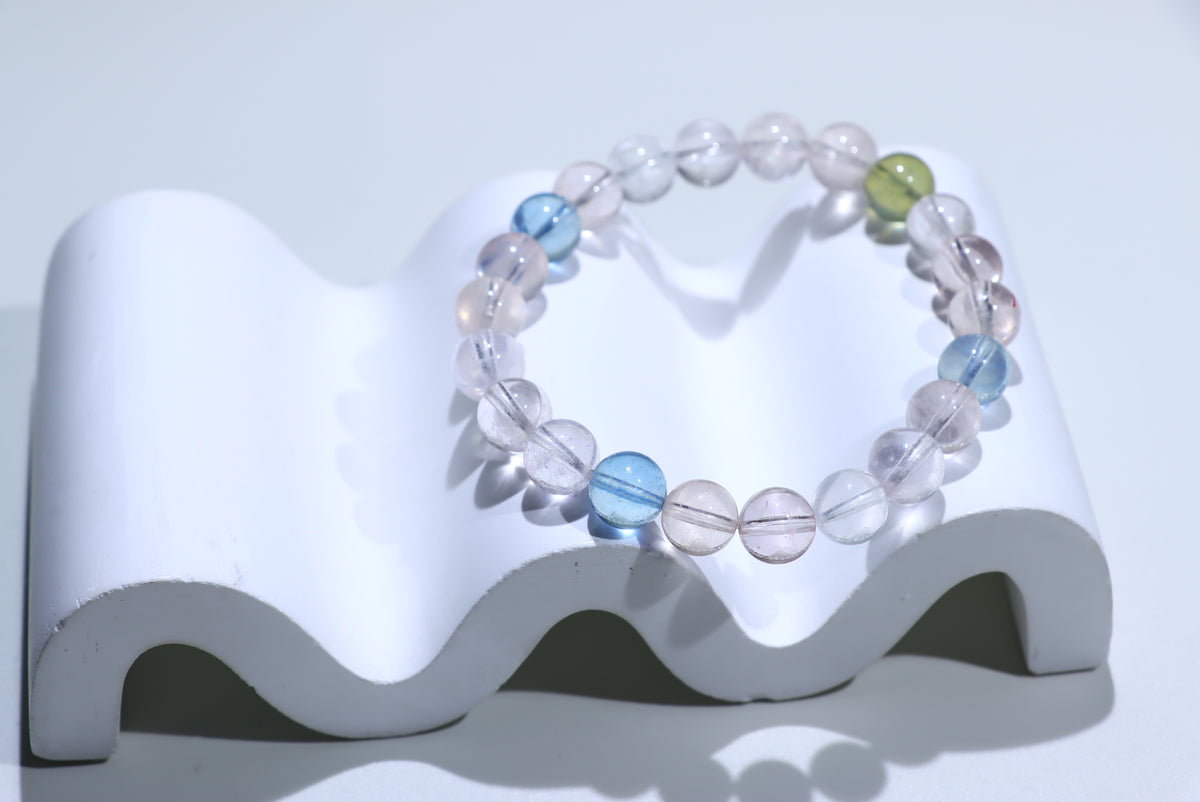 Morganite Crystal Bracelet