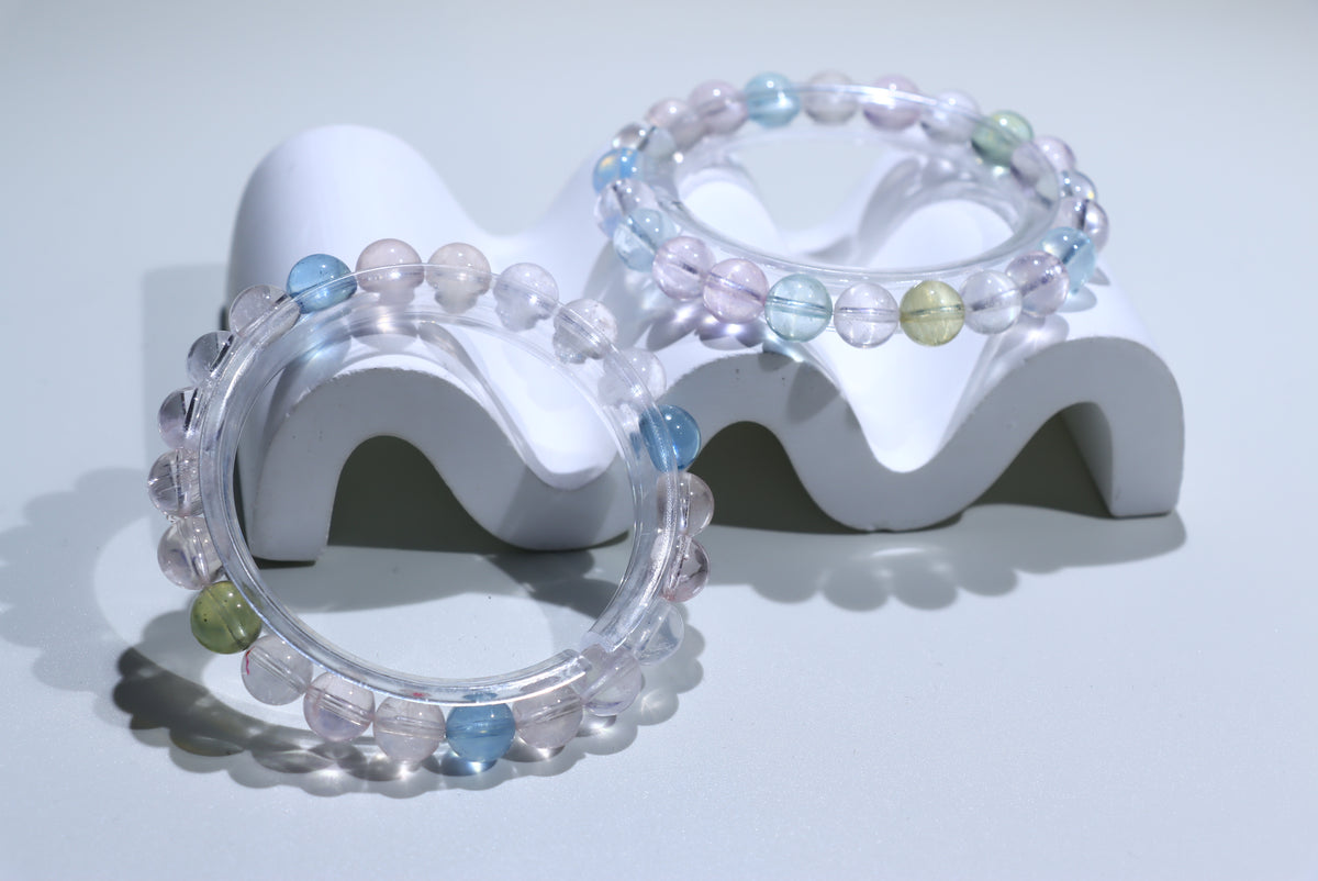 Morganite Crystal Bracelet
