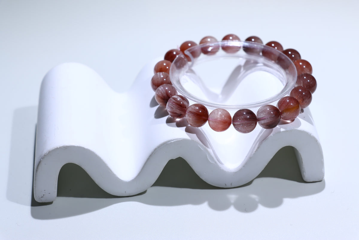 Red Rutile Crystal Bracelet