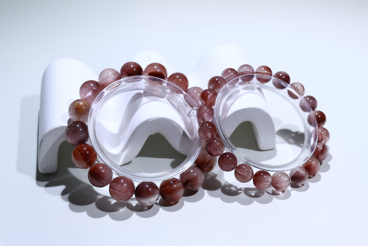 Red Rutile Crystal Bracelet