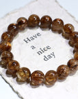 Copper Rutile Crystal Bracelet