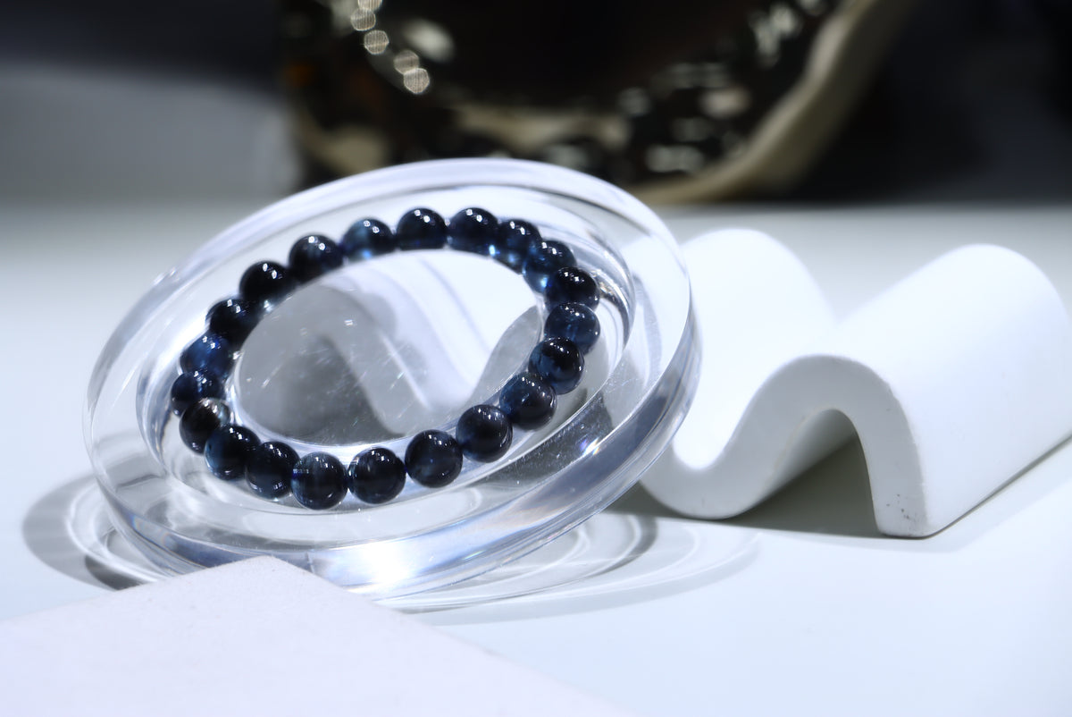 Devil aquamarine Crystal Bracelet