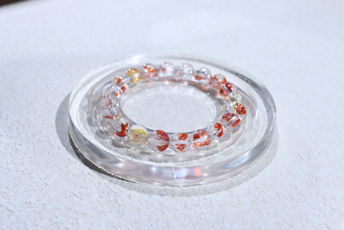 Fire Quartz Crystal Bracelet