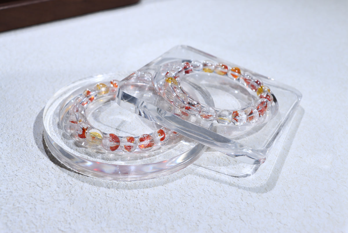 Fire Quartz Crystal Bracelet