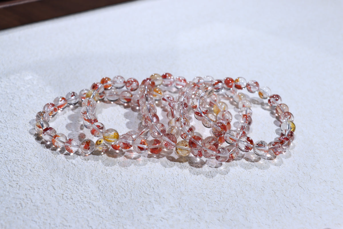 Fire Quartz Crystal Bracelet