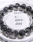 Black Rutile Crystal Bracelet