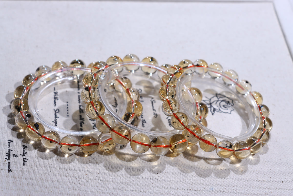 Citrine Urchin Crystal Bracelet
