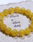 Beeswax Amber Crystal Bracelet