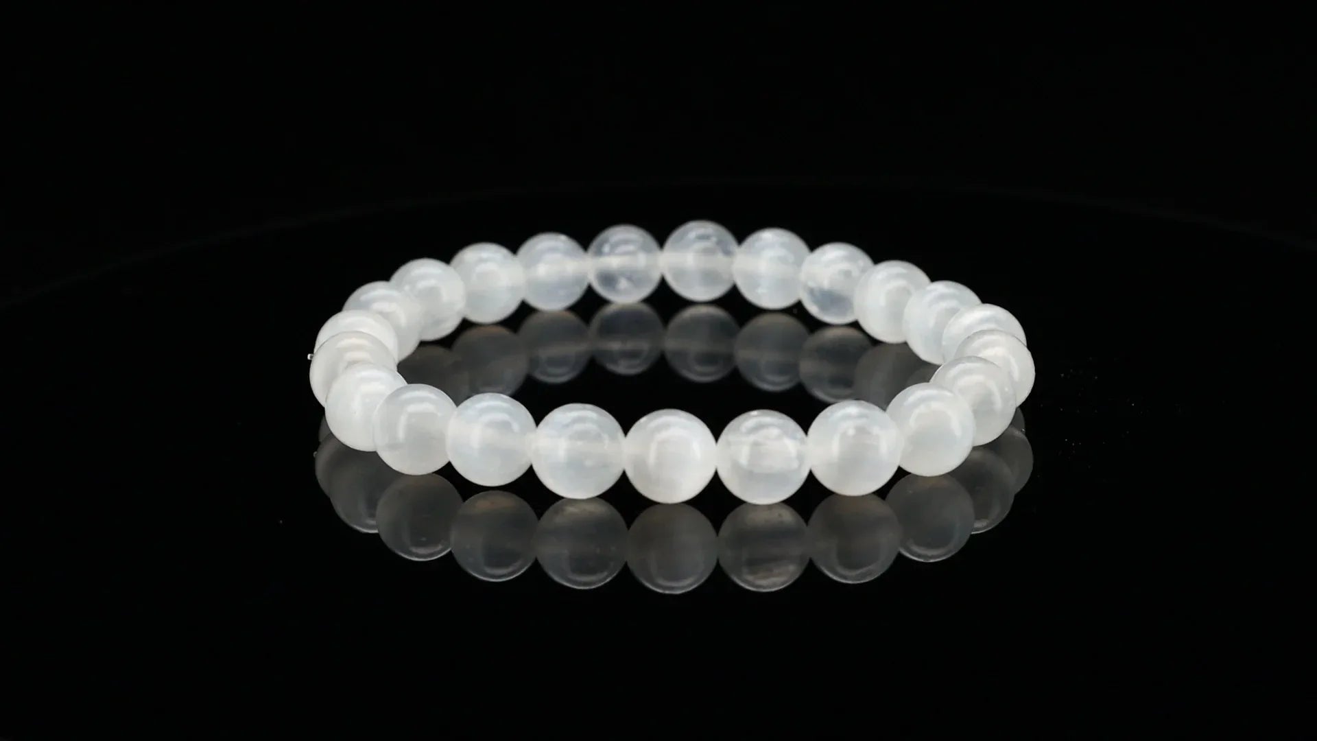White Selenite Bracelet - Dou_Crystal jewelry