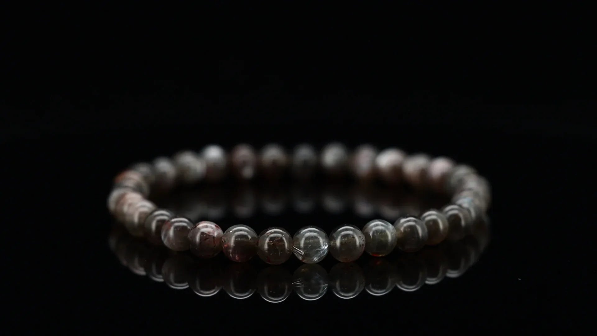 Silver Obsidian Crystal Bracelet - Dou_Crystal jewelry