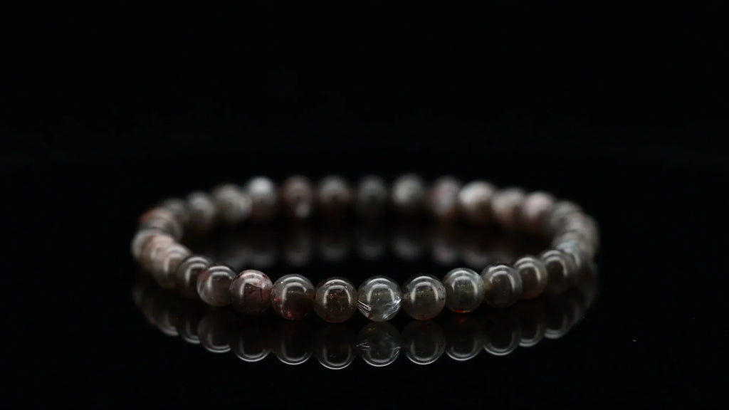 Silver Obsidian Crystal Bracelet - Dou_Crystal jewelry
