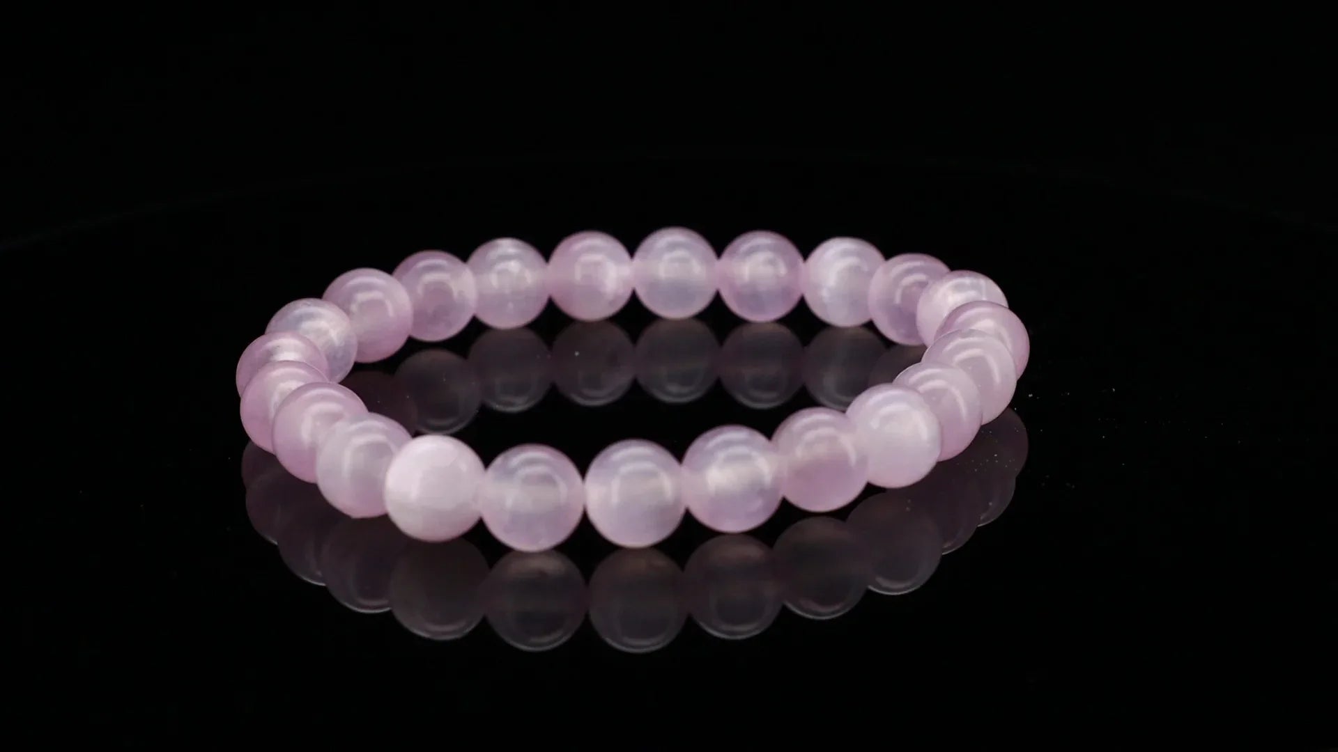 Pink Selenite Bracelet - Dou_Crystal jewelry